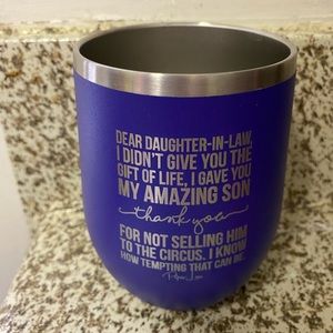 PiperLou Wine Glass Mother of the Groom Bride gift